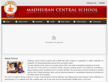 Tablet Screenshot of madhubanschool.com